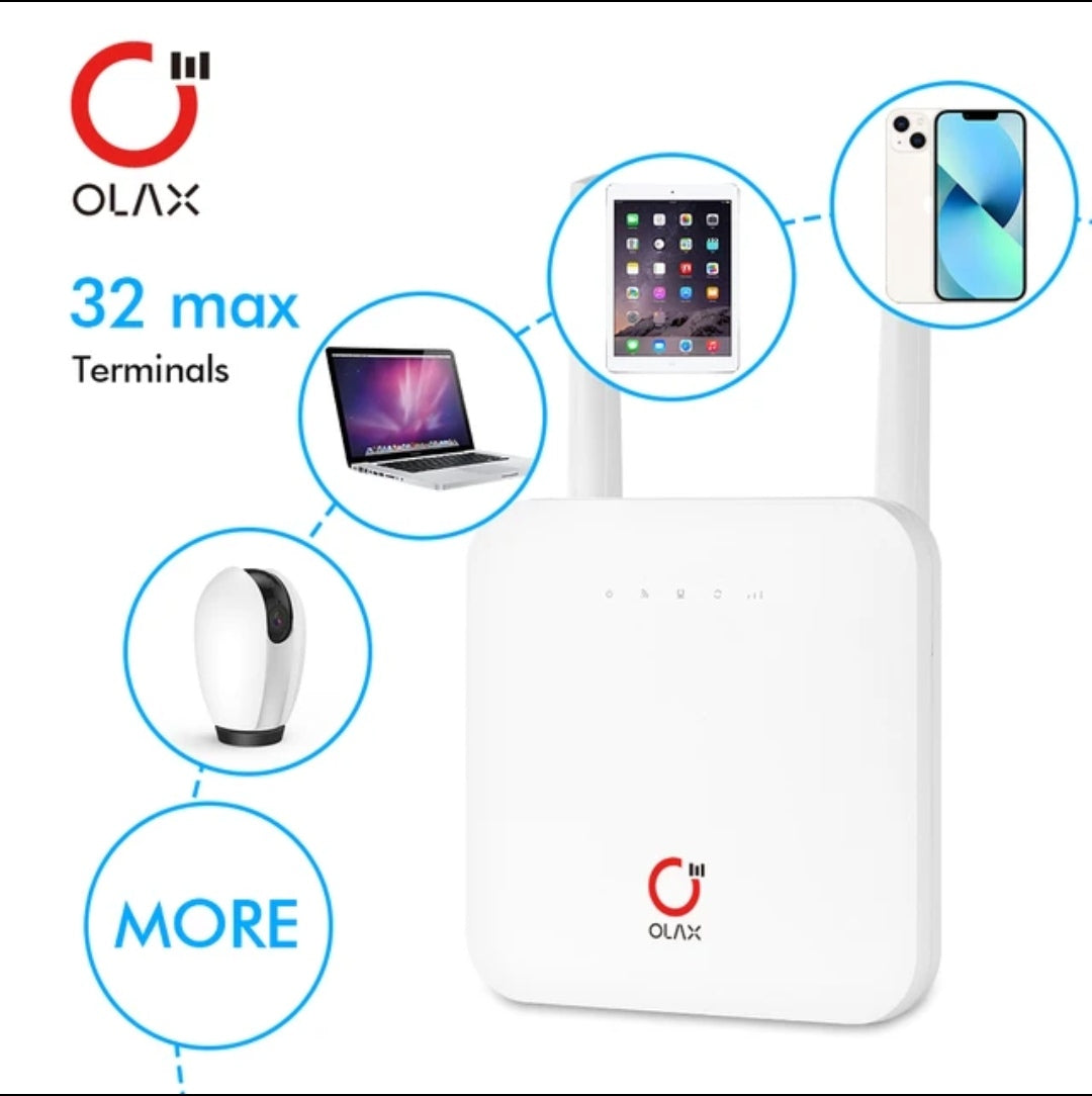 Enrutador WiFi CPE OLAX AX6 PRO 4G LTE, módem 4G, batería de 4000 mAh, módem inalámbrico 4G